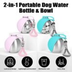 Portable Dog Water Bottle 10oz | Stainless Steel, No-Spill, with Bowl for Travel & Hikes - Image 4