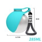 Portable Dog Water Bottle 10oz | Stainless Steel, No-Spill, with Bowl for Travel & Hikes - Image 8
