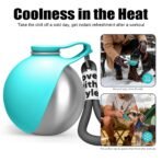 Portable Dog Water Bottle 10oz | Stainless Steel, No-Spill, with Bowl for Travel & Hikes - Image 7