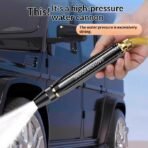 Portable High Pressure Washing Water Gun Car Wash Nozzle Adjustable Nipple Type Direct Spray Home Garden Shower Watering Hose - Image 2