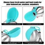 Portable Dog Water Bottle 10oz | Stainless Steel, No-Spill, with Bowl for Travel & Hikes - Image 3